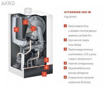 PAKIET VITODENS 100-W 19kW 1F+VITOCELL 100l. CUGA