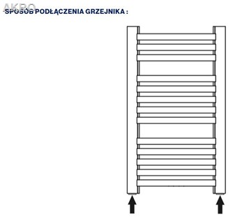 Grzejnik łazien. Diamond GR3  80x57 ANTRACYT