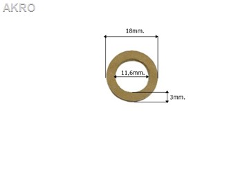 Uszczelka wężyka 1/2" fibra