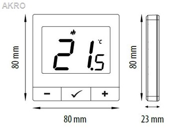 E25B-230V Internetowy regulator temperatury czarny