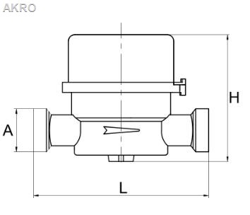 Wodomierz 1/2" DIAMOND zimna woda 2,5m3