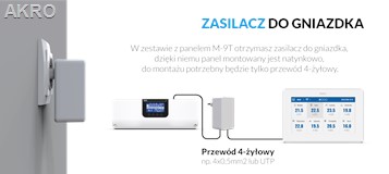 TECH M-9T PANEL KONTROLNY MODUŁ WIFI CZARNY