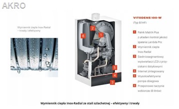 PAKIET VITODENS 100-W 19kW 1F+VITOCELL 100l. CUGA