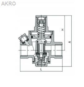 Reduktor ciśnienia 3/4" DN20 BASIC IBO