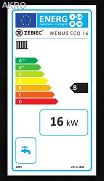 Zębiec kocioł WENUS ECO 16kW na węgiel zasypowy