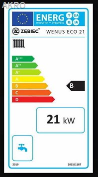 Zębiec kocioł WENUS ECO 21kW na węgiel zasypowy