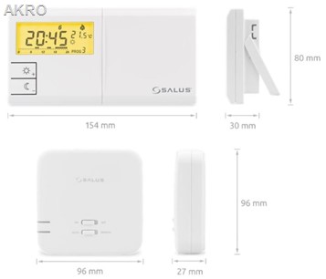 SALUS bezprzewodowy tyg.reg.temp. 091FLRFv2