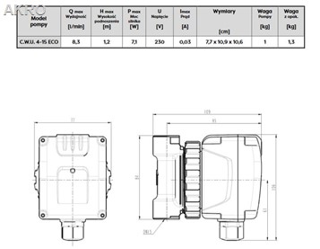 Omnigena pompa C.W.U. 4-15 ECO