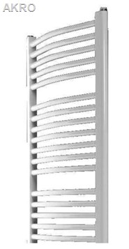 GRZEJNIK łazienkowy BIAŁY 40x80 ŁUK drabinka 393W 90°C