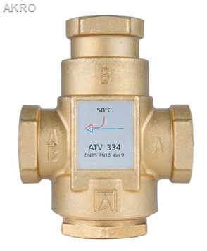 AFRISO Zawór temperaturowy ATV 334 1" 9kvs 50°C