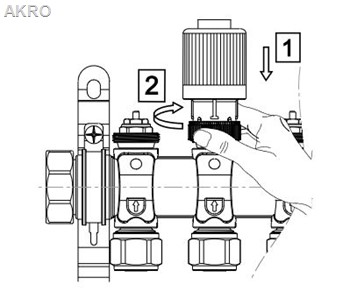 E30NO-230 Siłownik termoelektryczny do podłogówki