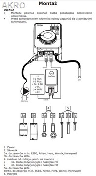 Tech STZ-180n RS Siłownik zaworu mieszającego