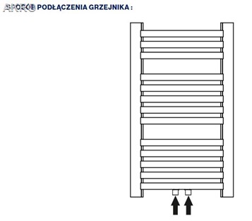 Grzejnik łazienkowy Diamond GR3V ANTRACYT 80x57