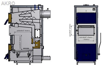 Zębiec kocioł WENUS ECO 16kW na węgiel zasypowy