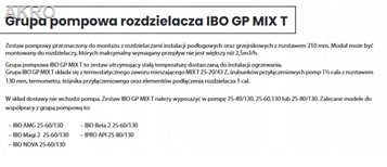 Grupa mieszająco pompowa IBO GP MIX T bez pompy