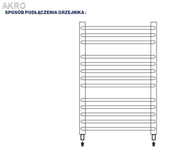 Grzejnik łazienkowy Diamond GR-MB biały 94x57 566W