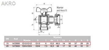 Zawór kulowy kątowy SPIN obrotowa nakrętka 1/2"