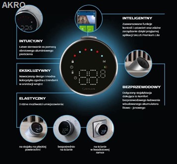 SALUS iT800 WIFI Internetowy bezprzewodowy regul.