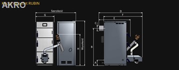 Zębiec kocioł stalowy RUBIN 16kW na pellet