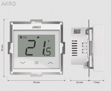 ENGO E55-W WiFi podtynkowy regulator temperatury