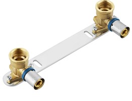 Listwa pex z kolankami 16x1/2 gwint wewnętrzny zacisk U 15cm szczęka U