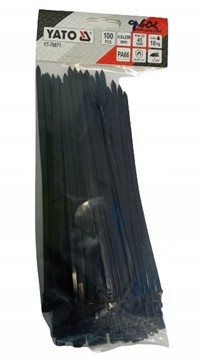 Opaski zaciskowe ROZPINANE czarne 4,8x200 100szt