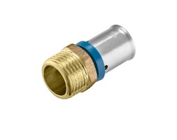 Nypel zaprasowywany 16x1/2" gwint zewnętrzny szczęka U